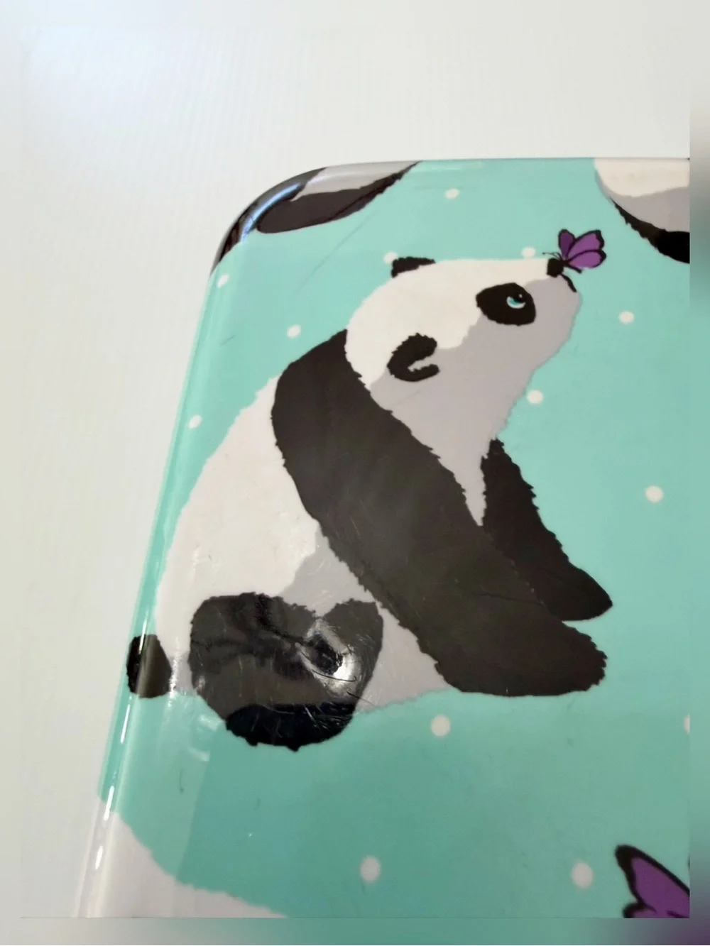 Pottery Barn Kids McKenzie Panda Print Hard Shell Lunch Box